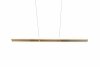 Nowoczesna uniwersalna lampa wisząca LED minimalistyczna srebrna metalowa listwa podłużna ściemnialna ARCOLA 331210107 Trio